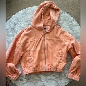 Orange Cropped Corduroy Sweater. Size XS. Forever 21